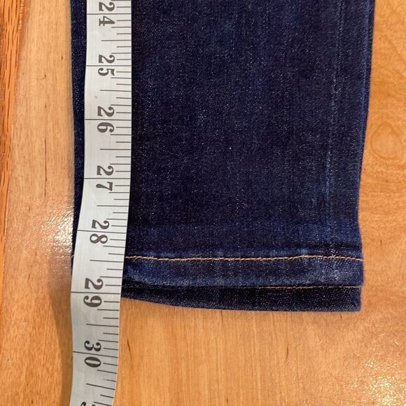Frame Denim Womens Dark Wash Stretch The Skinny Jeans Blue Size 27 - Picture 10 of 10